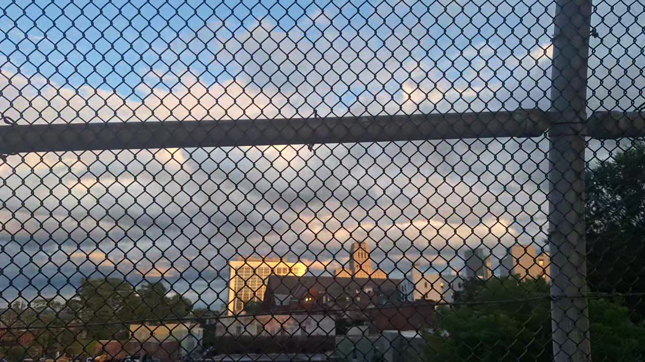 A layer of "clouds" in the atmosphere