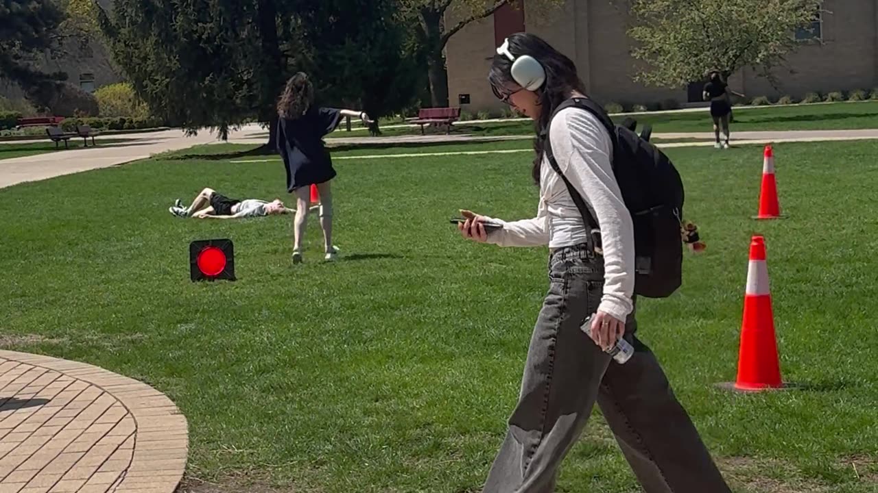 Man Falls While Wearing Drunk Simulation Goggles