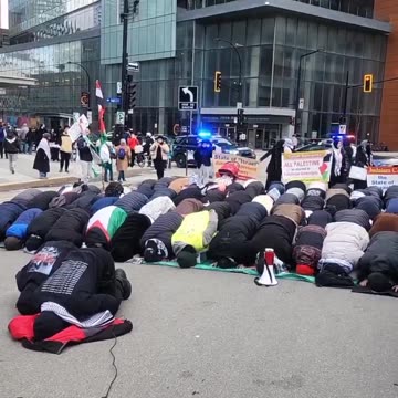 "You can't pass, we want to pray to Allah in the streets." Also in Canada.