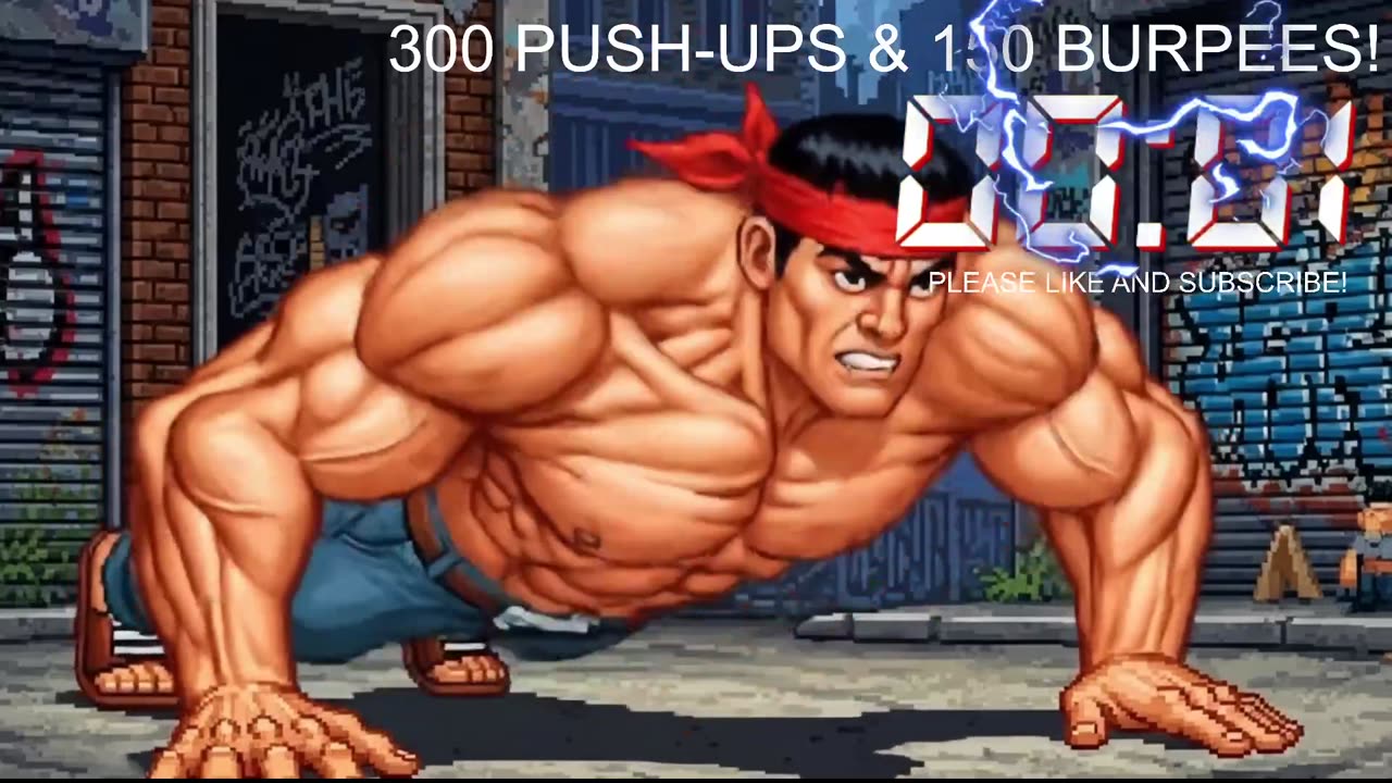 Everyday 300 push ups and 150 Burpees!