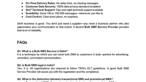 Bulk SMS Service in Delhi: Your Smartest Marketing Channel in the Digital Age