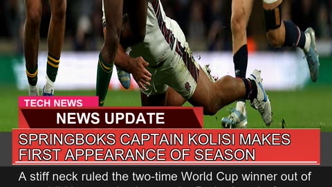 Springboks Captain Kolisi Makes First Appearance O