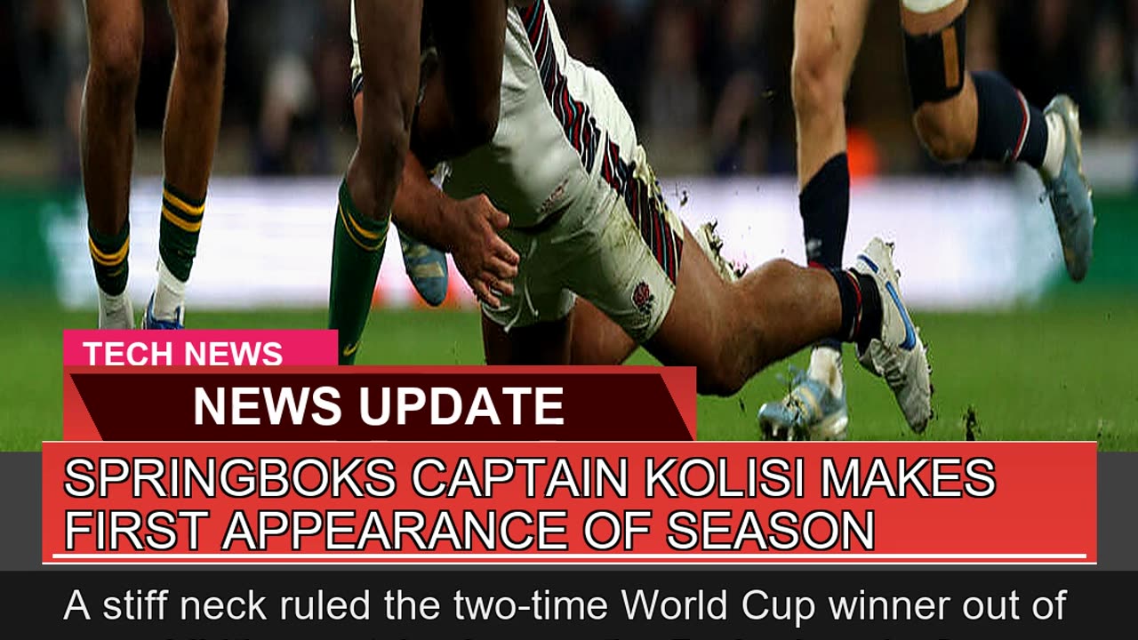 Springboks Captain Kolisi Makes First Appearance O