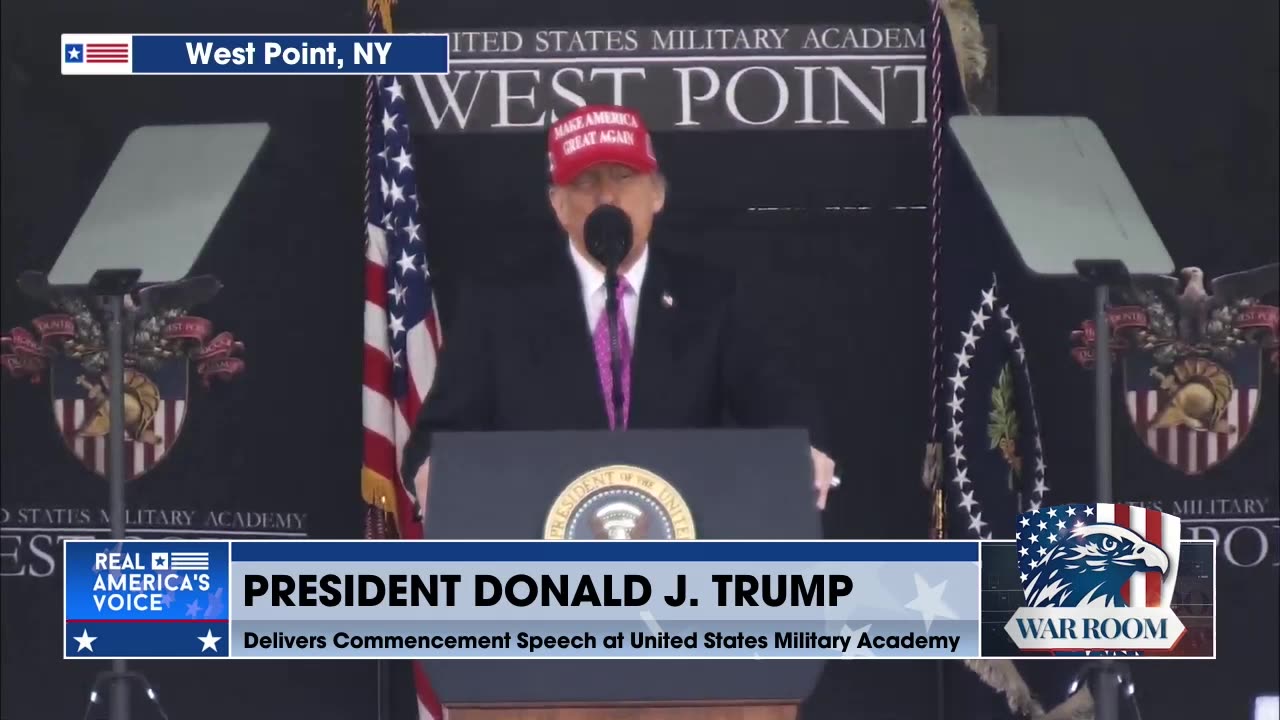 PRESIDENT TRUMPS COMMENCEMENT ADDRESS AT THE UNITED STATES MILITARY ACADEMY AT WEST POINT