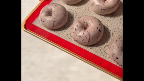 Homemade Blueberry Bagels