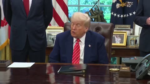 President Trump says he's close to announcing trade deals