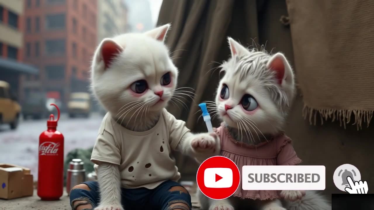 Poor cats saved thanks to kindness