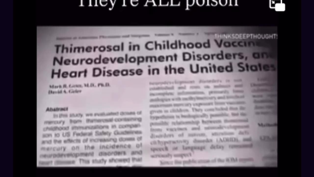 TRUMP POST : THIMEROSAL