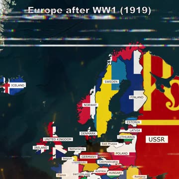 Europe before WW1 (1914) vs Europe after WW1 (1919)-3