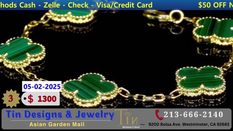 TIN JELWERY & DESIGNS 05-02-2025 | $50 OFF NEW CUSTOMER | FREE SHIPPING #tindesigns #cacmonanchoi