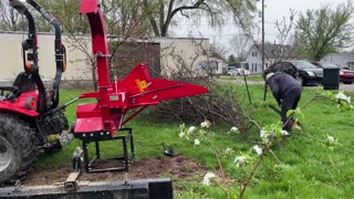 A new Tractor Implement - Wood Chipper