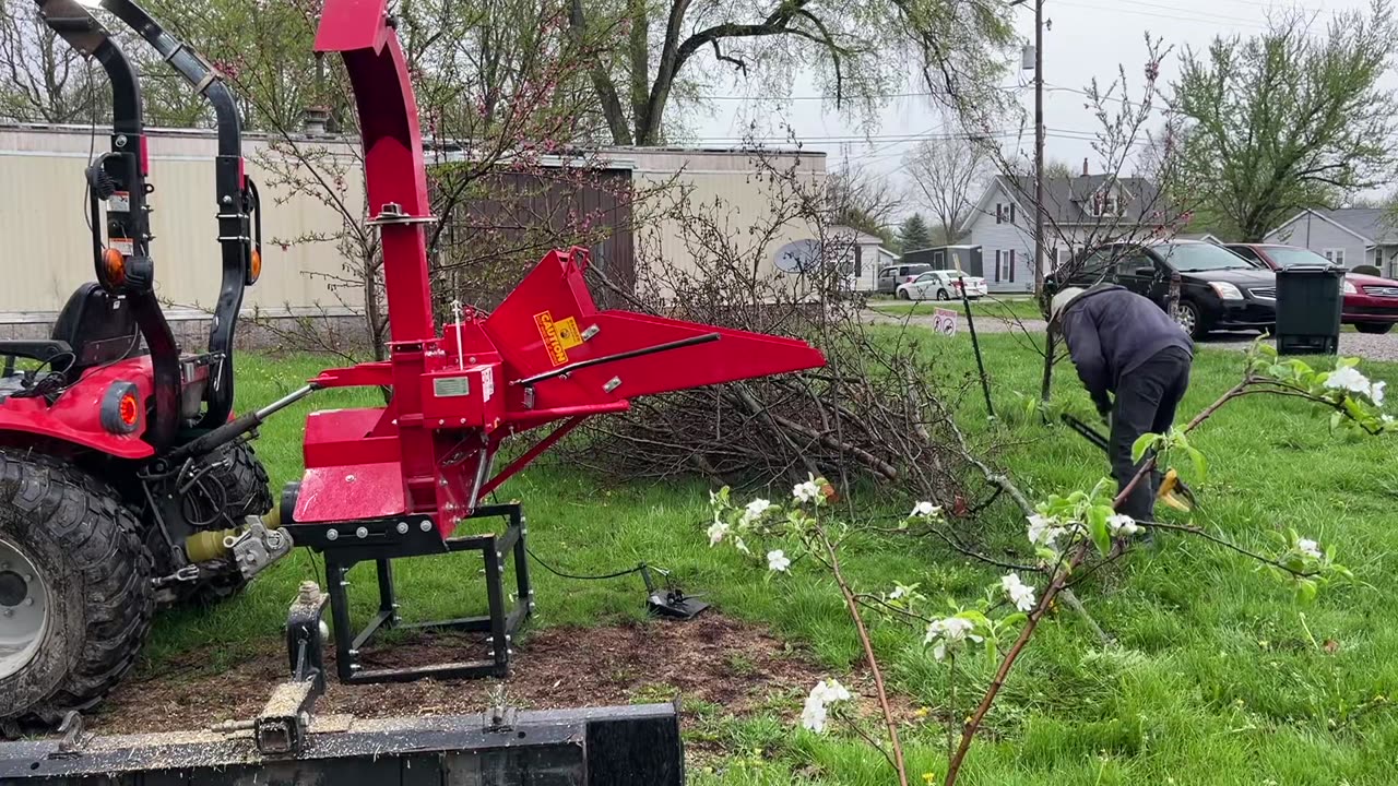 A new Tractor Implement - Wood Chipper