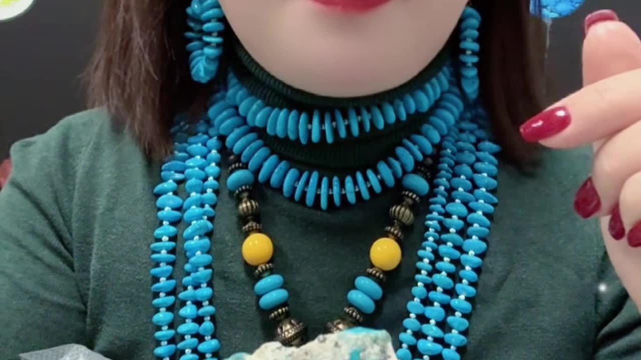 20250709-7 Turquoise Rough: Blind Box Ice Cream Raw Stone in Stone