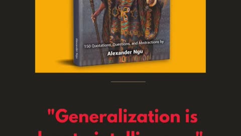 Generalization is Key to intelligence - Alexander Ngu