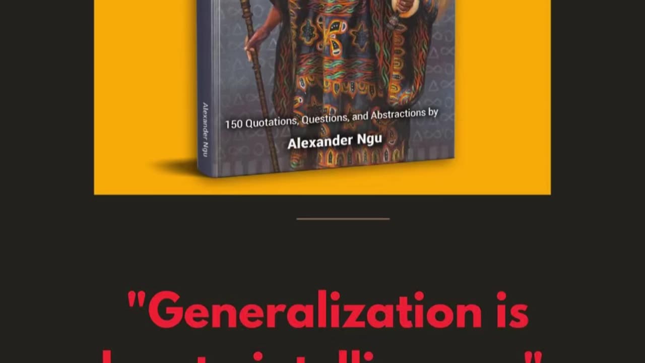 Generalization is Key to intelligence - Alexander Ngu