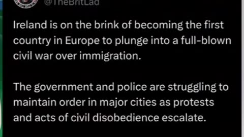 Is Ireland on the brink of civil war?