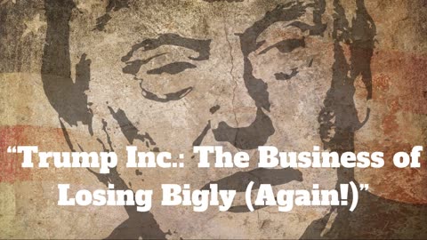 “Trump Inc.: The Business of Losing Bigly (Again!)”