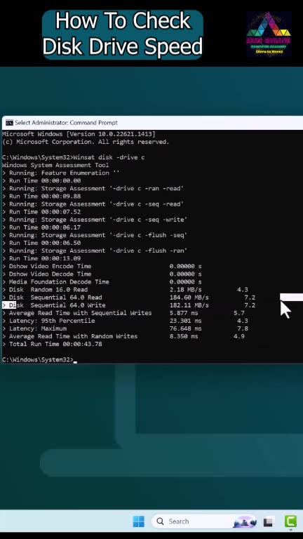 Discover the SHOCKING Truth About Your Disk Drive Speed #shorts