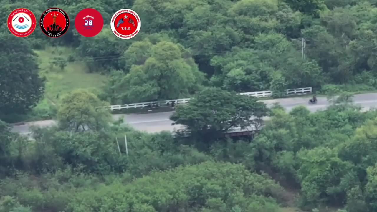 🚁🌿 Myanmar War | Drone Strike on Junta Checkpoint by Tamu Security Group | RCF