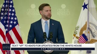 Vice President JD Vance Delivers Remarks at the Critical Minerals Ministerial