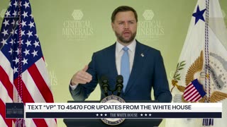 Vice President JD Vance Delivers Remarks at the Critical Minerals Ministerial