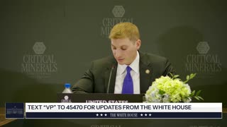 Vice President JD Vance Delivers Remarks at the Critical Minerals Ministerial