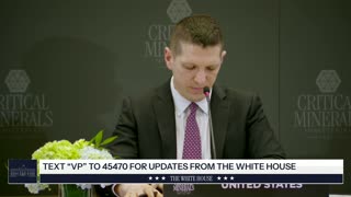 Vice President JD Vance Delivers Remarks at the Critical Minerals Ministerial