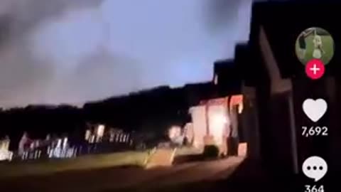 Footage of tornado touching down in London, Kentucky last night