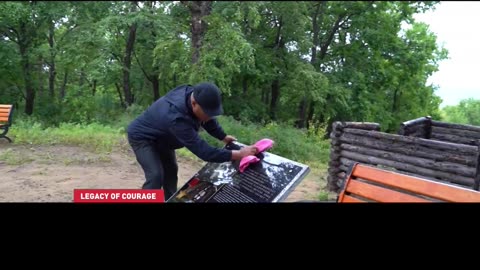 China installs memorial plaque in honor of Soviet soldier fighting against Japan.