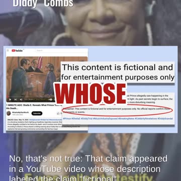 Fact Check: Sheila E. Did NOT Testify About Prince's Fears at Trial of Sean "Diddy" Combs