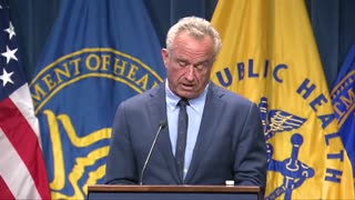 Robert F. Kennedy, Jr. holds a news conference on the rates of autism