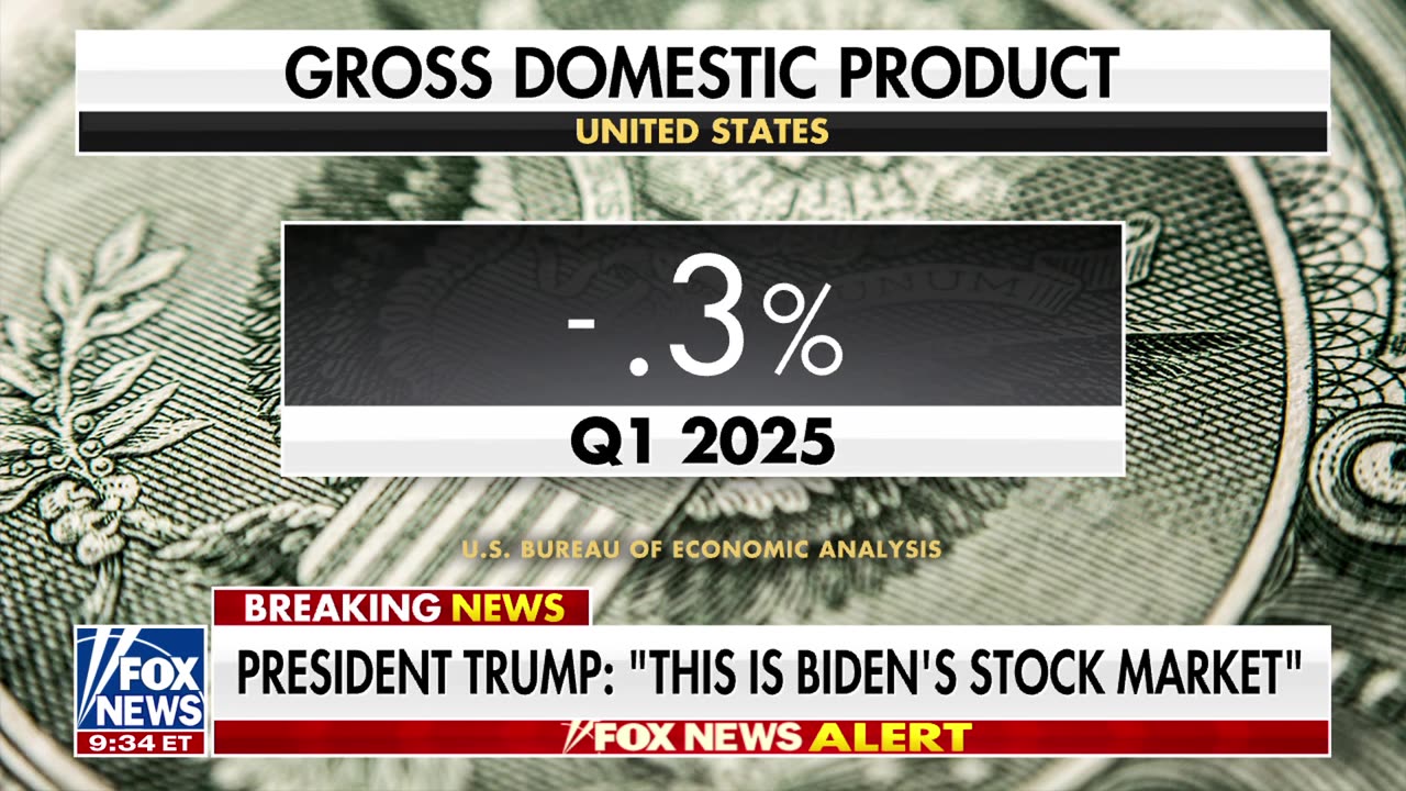 Trump reacts as economy shrinks in Q1: 'Our country will boom.