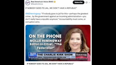 MOLLIE HEMINGWAY - Accountability Or Else Corruption Wins