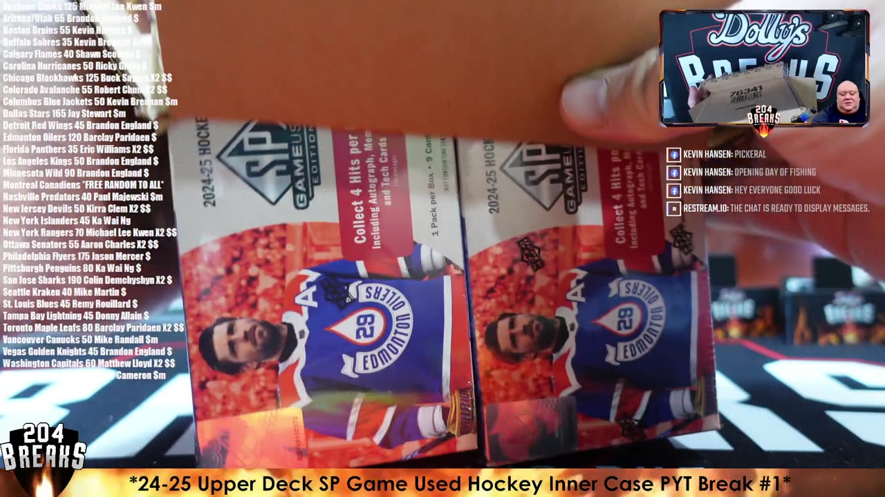*24-25 Upper Deck SP Game Used Hockey Inner Case PYT Break #1* [May 10, 2025]