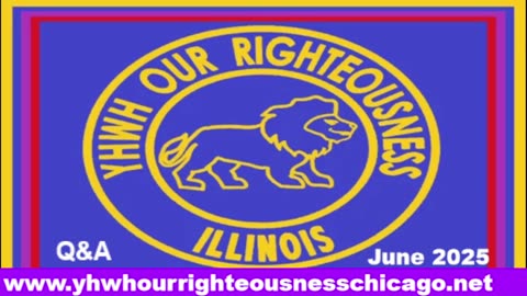 Sabbath with YHWH OUR RIGHTEOUSNESS Chicago [Saturday, June 28, 2025] 10:00 a.m. Central/11:00 a.m. Eastern (Jews are Edomites, descendants of Esau. Jews are not Yisraelites)