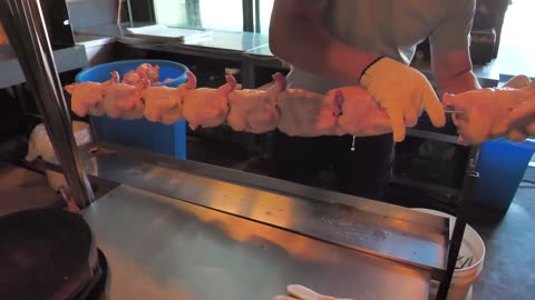 One day income 15000$!!! / 800 Chicken per day / Chicken baked on wood in oak