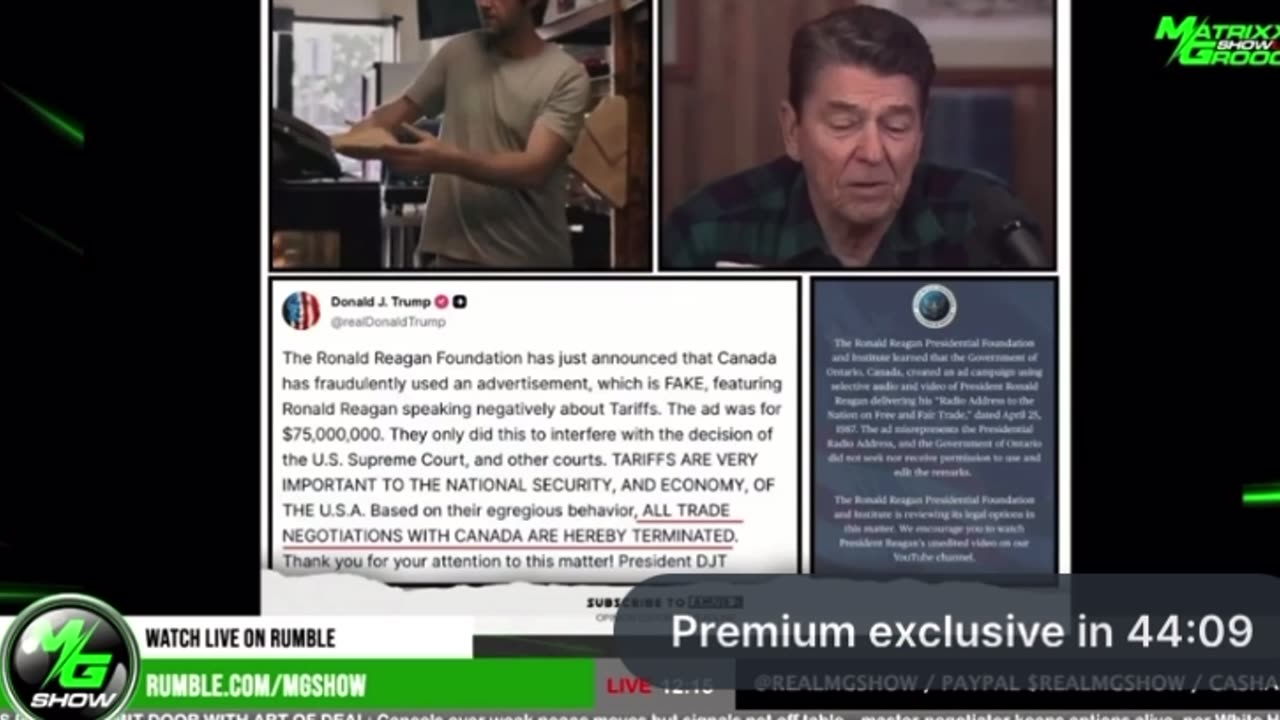🇨🇦Reagan Fake 🇺🇸Real Reel