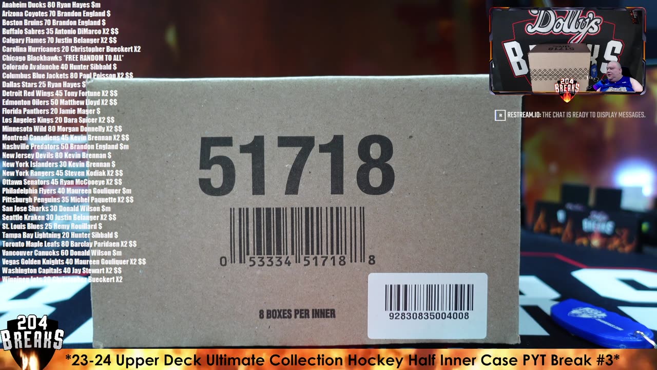 *23-24 Upper Deck Ultimate Collection Hockey Half Inner Case PYT Break #3* [May 9, 2025]