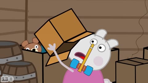 Peppa Pig Zombie Apocalypse, Peppa Vs George Face GIANT Zombie At House
