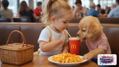 Adorable Baby Girl and Her Puppy’s Sweetest Day Out at McDonald's