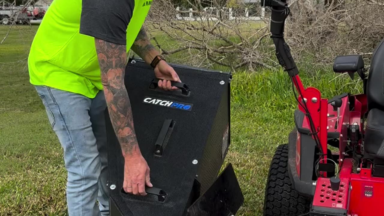 Catch Pro Grass Catcher in Action: Why Every Lawn Mowing Business Needs One