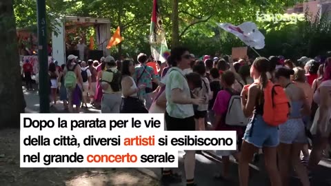 NOTIZIE DAL MONDO Milano Pride 2025,350mila sodomiti in piazza.Arcigay;'Lottiamo per i diritti di tutti alla sodomia' la sodomia è qualsiasi atto sessuale innaturale e comprende l'omosessualità,la pedofilia,la zoofilia etc