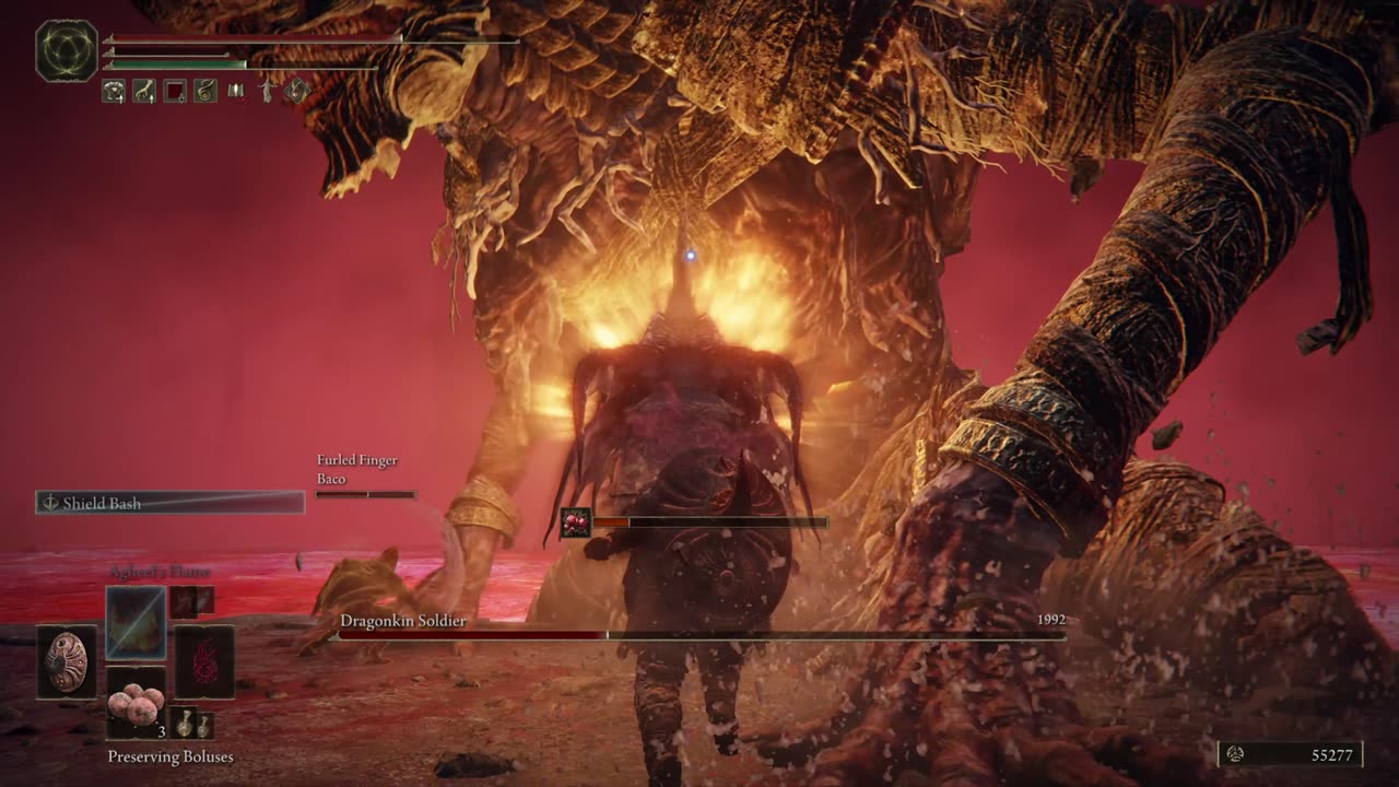 Elden Ring PC | Dragonkin Soldier in Lake of Rot boss co-op w/2 cooperators on NG w/achievement