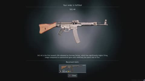 Enlisted: Sturmgewehr 44 ( Maschinenpistole 43 and 44) Assault Rifle