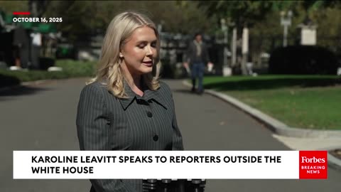 Karoline Leavitt Holds Press Gaggle As Government Shutdown Hits Day 16