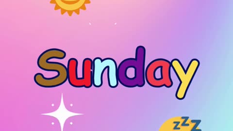 learn 7 days of the week / nursery rhymes for kids