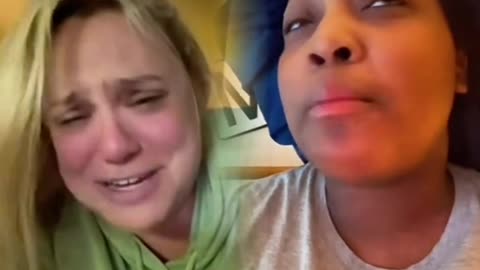 Woman reacting to sexy men
