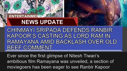Chinmayi Sripada Defends Ranbir Kapoors Casting a