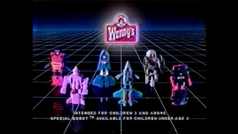 Wendy's Go-Bots Promotional TV Commercial from 1986 - Only .99 Each!