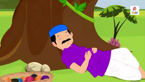 The Cap Seller And The Monkeys _ English Story Telling For Babies _ English Stories For Kids